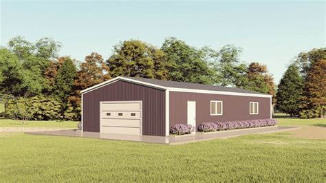 simple metal building house plans|30x60 metal building house plans.